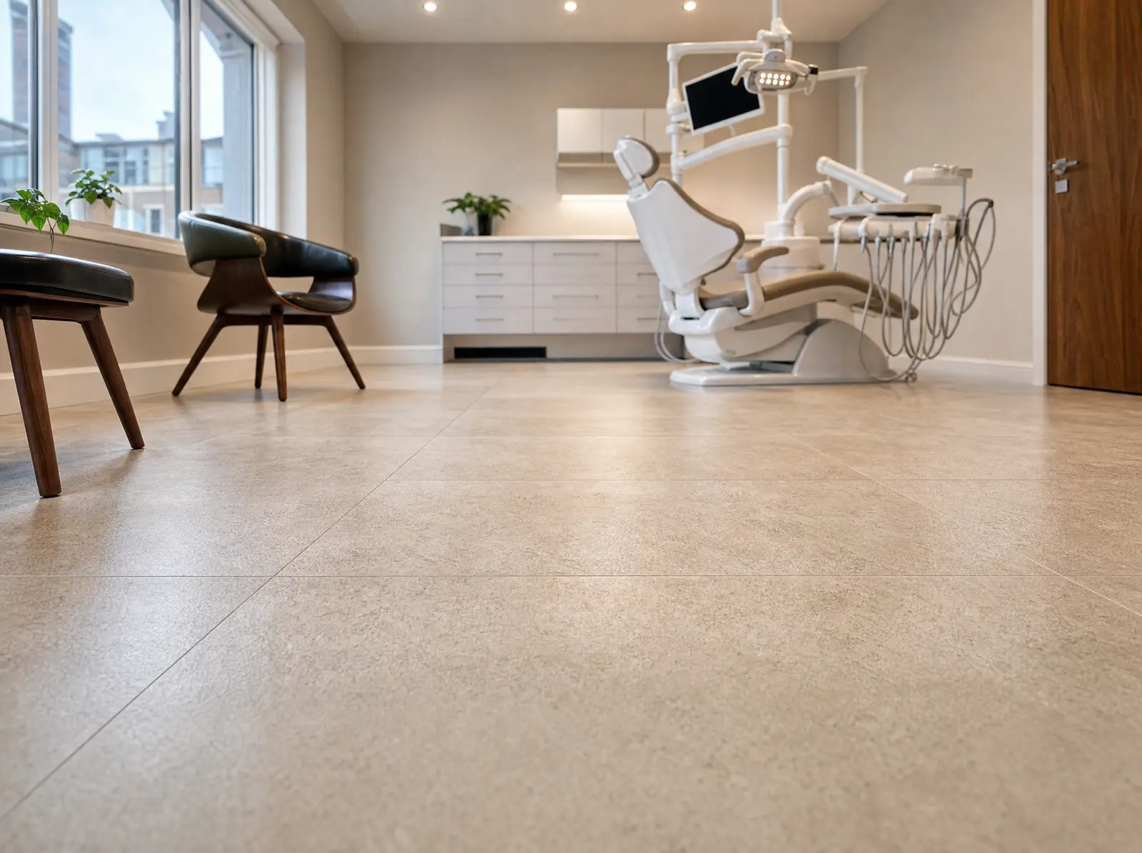 Dental Practice - Healthcare flooring project by WH Flooring & Tiling